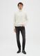 Black denim jeans in cotton blend skinny fit_0