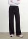 Girls&rsquo; black culotte trousers in pure organic cotton_3
