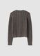 Grey cable-knit wool-blend cardigan_2