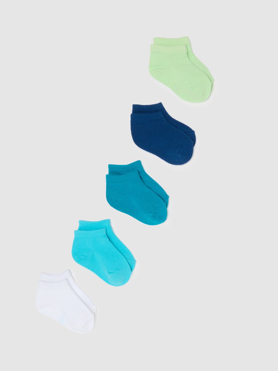 Multipack of multicolour cotton blend baby socks_0