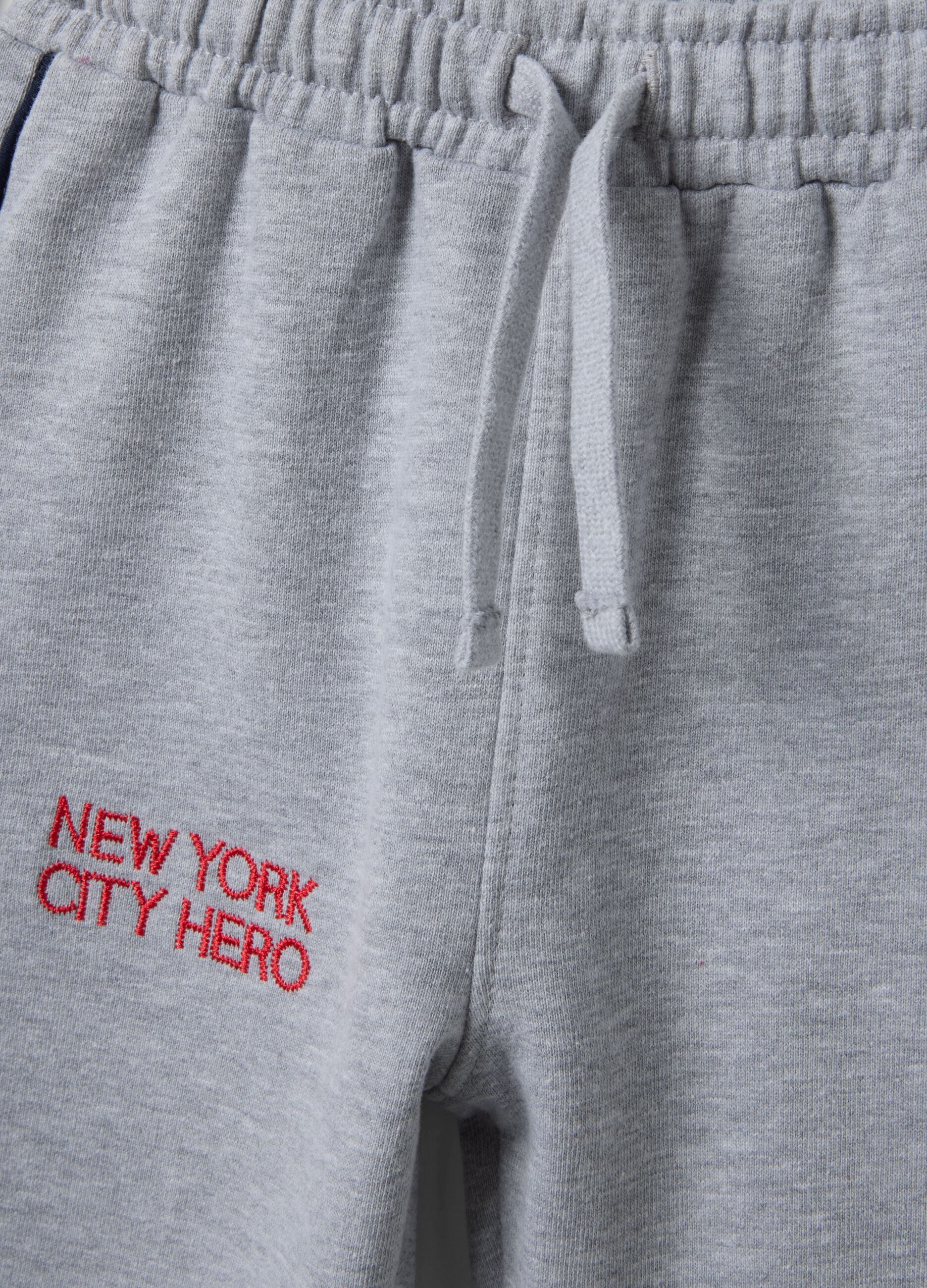 Grey oversized MARVEL Spider-Man pure cotton jogger set for boys