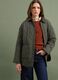 Green quilted padded jacket with buttons_0