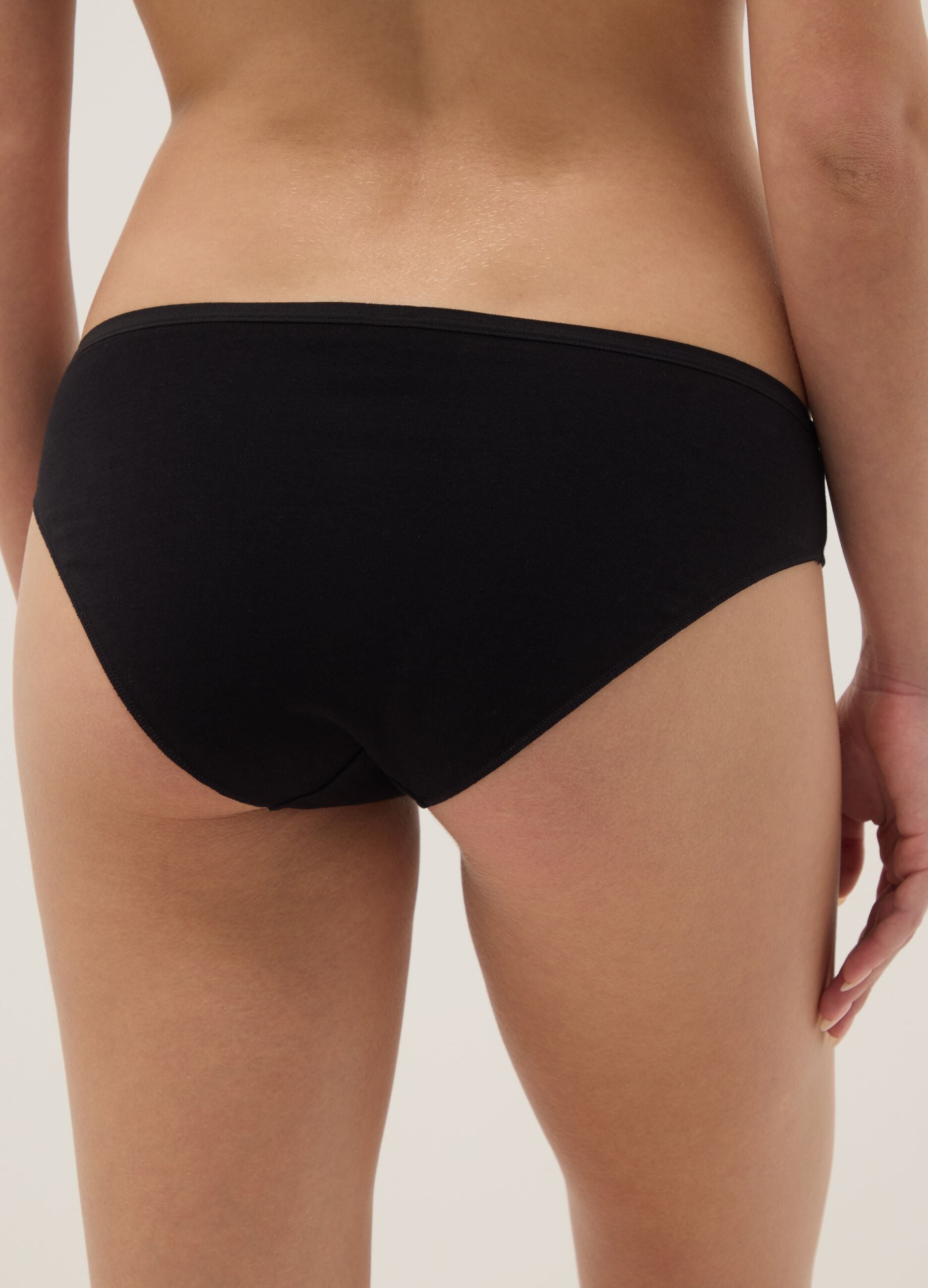 Multipack of stretch cotton multicolour regular fit briefs