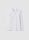 Boys&rsquo; white organic cotton piqu&eacute; polo shirt, regular fit_4