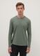 Green long-sleeved T-shirt in pure cotton with regular fit_0