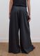 Grey formal stretch-viscose trousers with a baggy fit_2