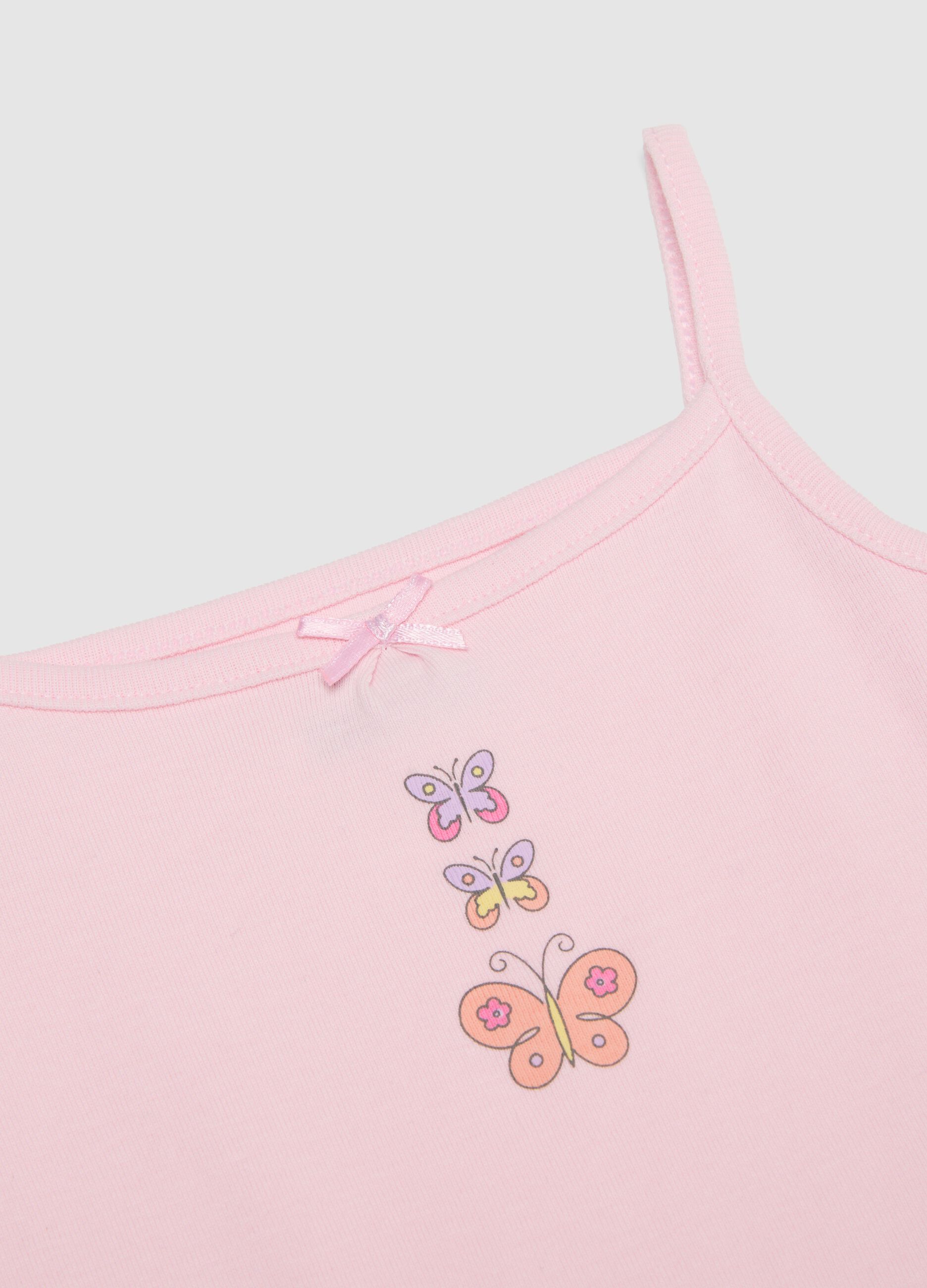 Twin Pack Multi-colour Pure Cotton Baby Girl Dresses with Flowers