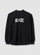 Black cotton-blend AC/DC printed sweatshirt_4