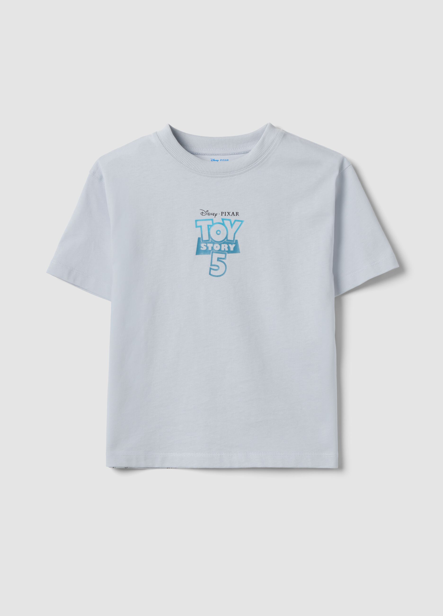 Grey pure cotton Toy Story graphic T-shirt for boys