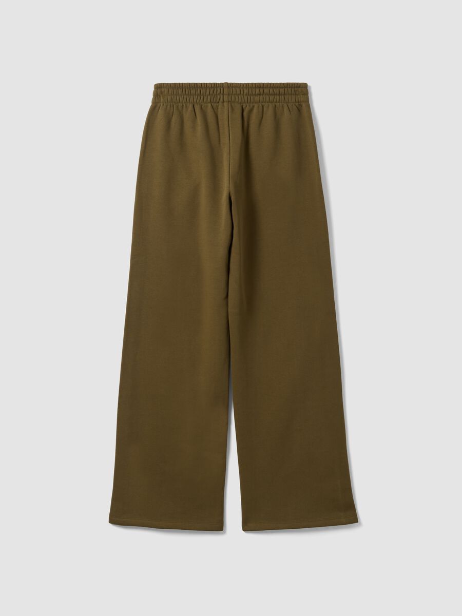 Green cotton-blend straight-fit joggers_6