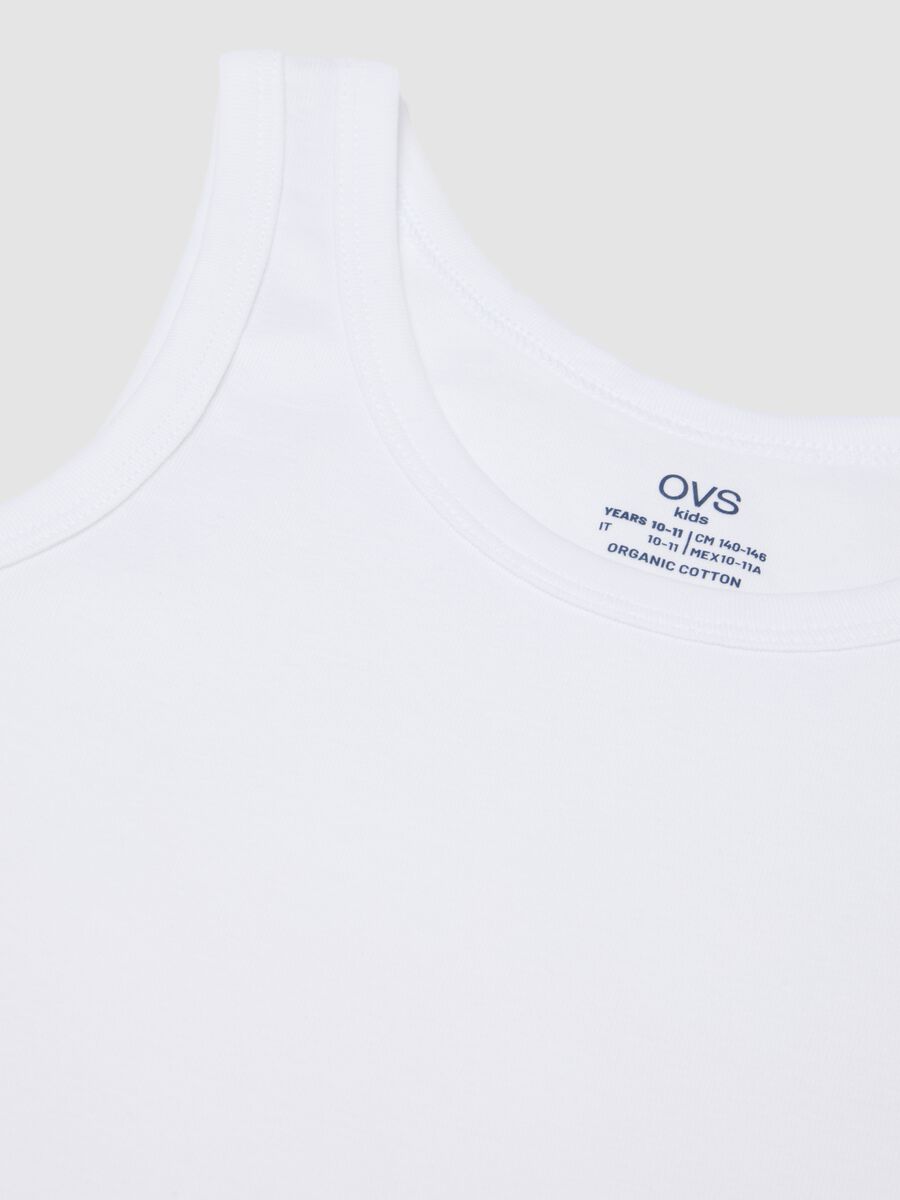 2-pack multicolour boys&rsquo; vests in pure organic cotton, regular fit_3