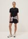 Girls' black cotton blend cargo shorts relaxed fit_0
