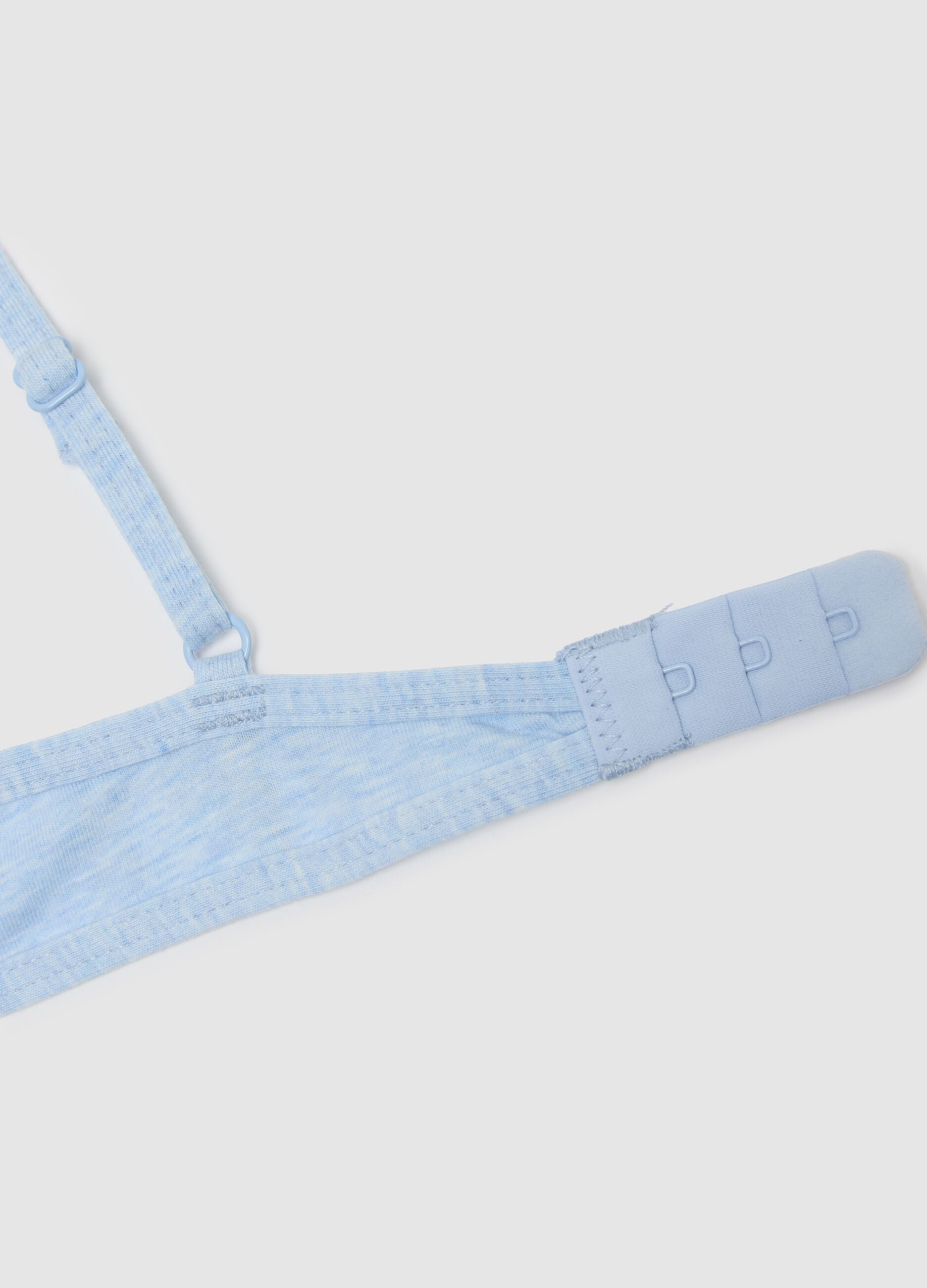 Girls' Sky Blue Stretch Cotton Bra