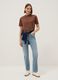 Brown pure cotton t-shirt regular fit_1