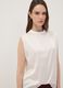 White stretch high-neck top_0