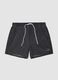 Black swim shorts with drawstring waist_4