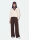 Cardigan beige in misto cotone con scollo profondo a V fitted_1