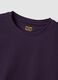 Purple pure organic cotton crew-neck T-shirt, regular fit_1