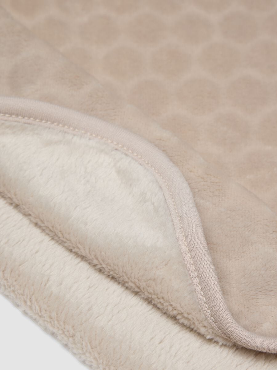 Beige organic cotton baby blanket_1