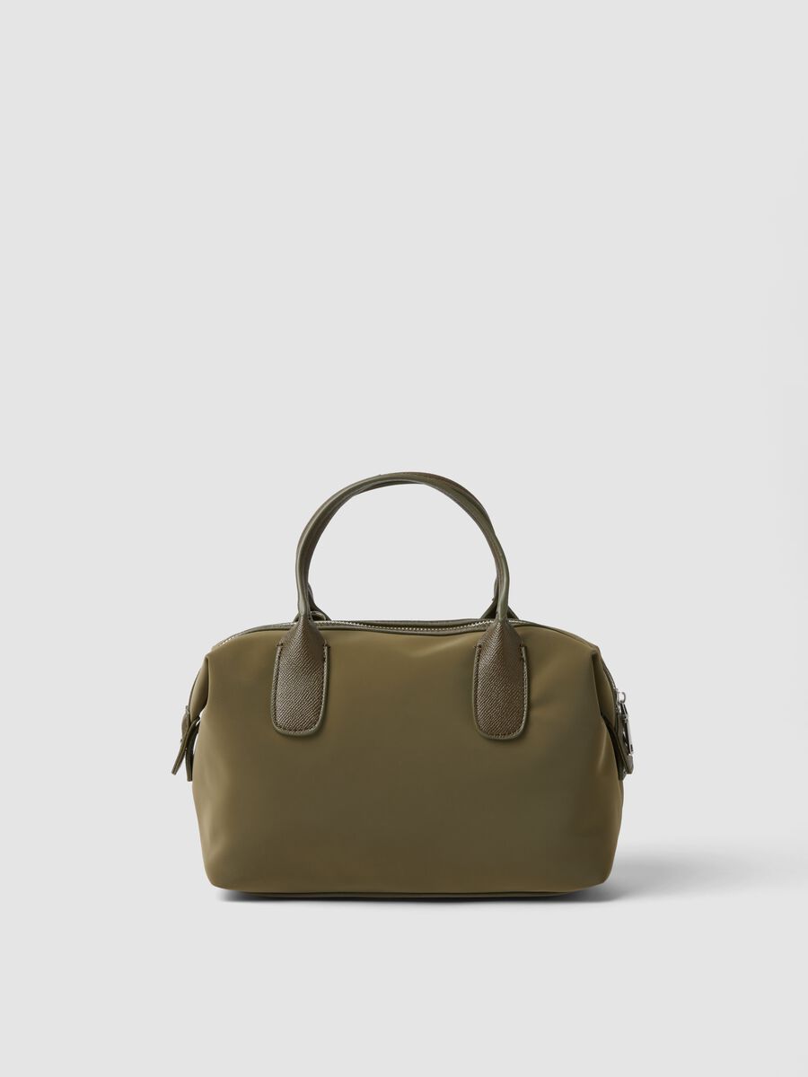 Green handbag with adjustable shoulder strap_2