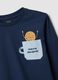 Blue pure organic cotton pyjamas with print for boys_2