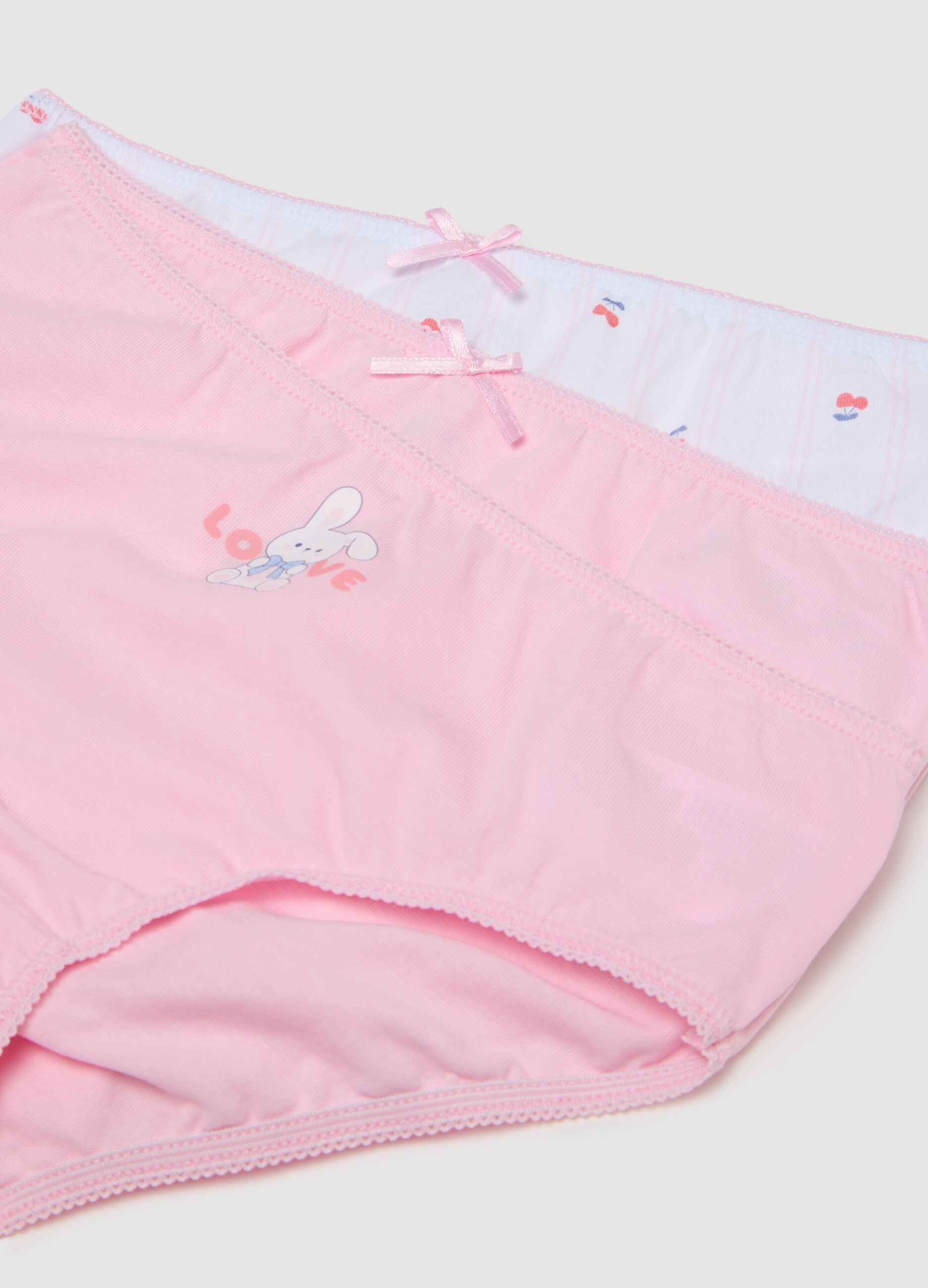 Girls' Multicolour Cotton Briefs Multipack Regular Fit