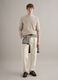 Beige Regular Fit Cotton Chinos_0