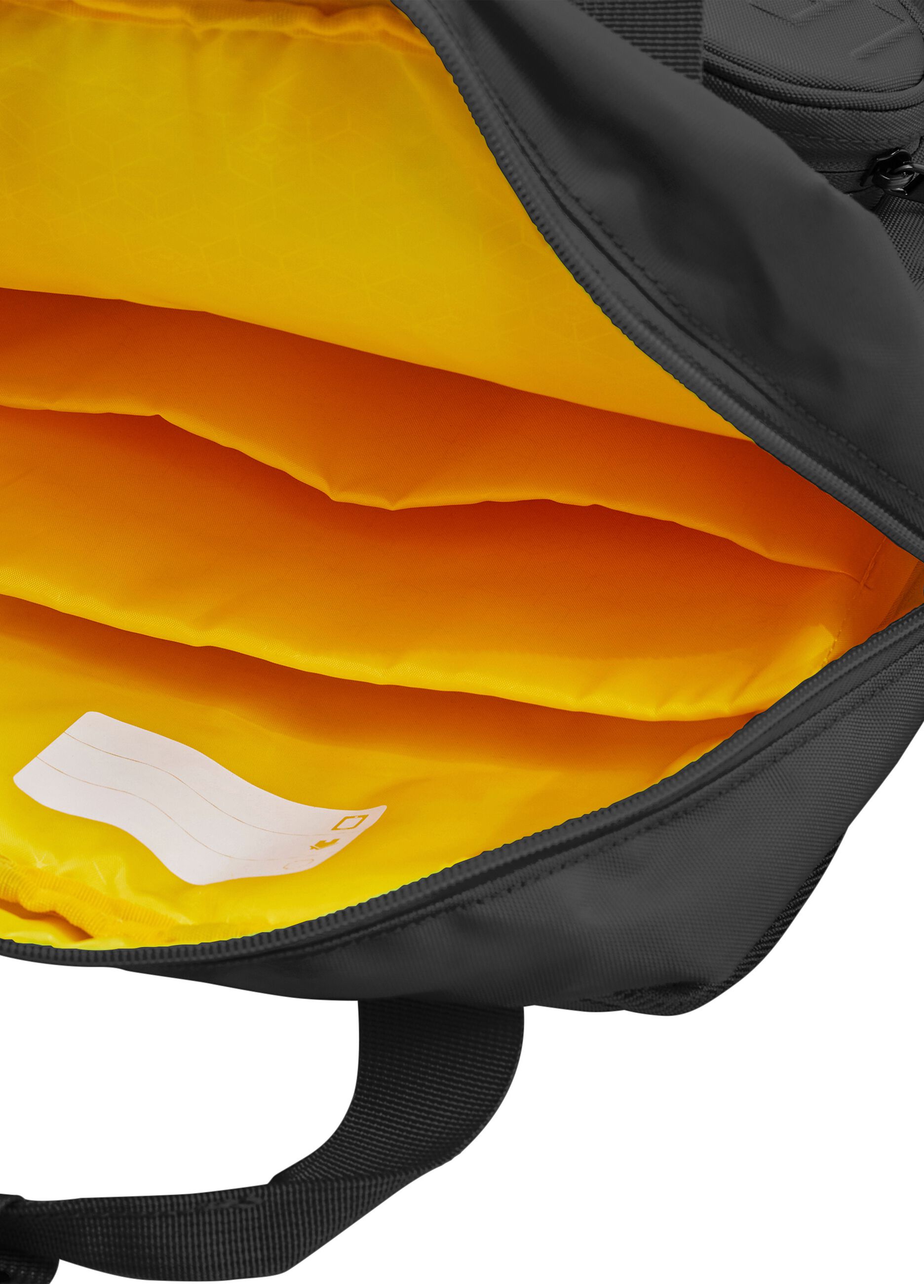 Black backpack with front pockets