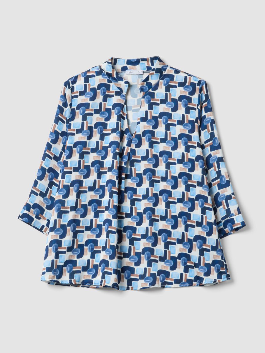Regular-fit multicolour print blouse_4