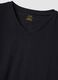 Black and grey pure organic cotton V-neck regular-fit pyjamas_6