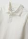 White long-sleeved polo shirt in pure organic cotton_2