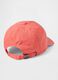 Orange cotton baseball cap_1