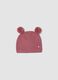 Pink pure organic cotton knitted hat_0