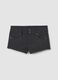 Grey stretch viscose skinny-fit shorts_4