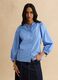 Multicolour striped pure cotton shirt with regular fit and Mandarin collar_3