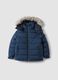 Boys' blue padded hooded jacket_0