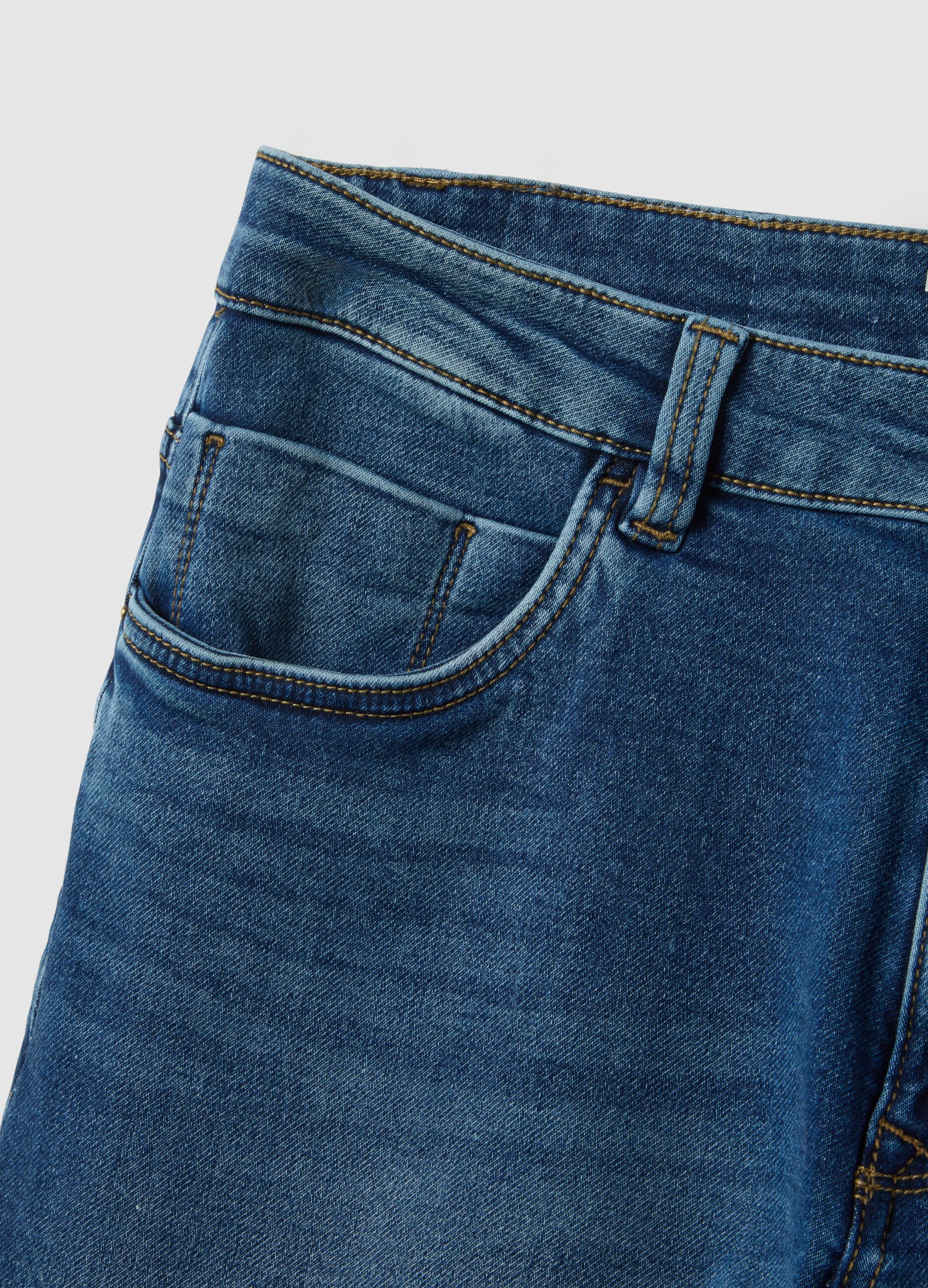 Slim fit blue denim jeans