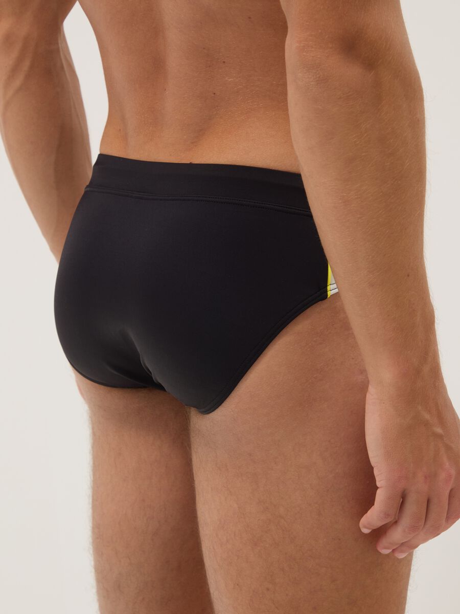 Blue stretch swim briefs_2