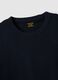 Relaxed fit blue crew neck pure cotton T-shirt_5