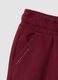 Red pure cotton jogger trousers_2