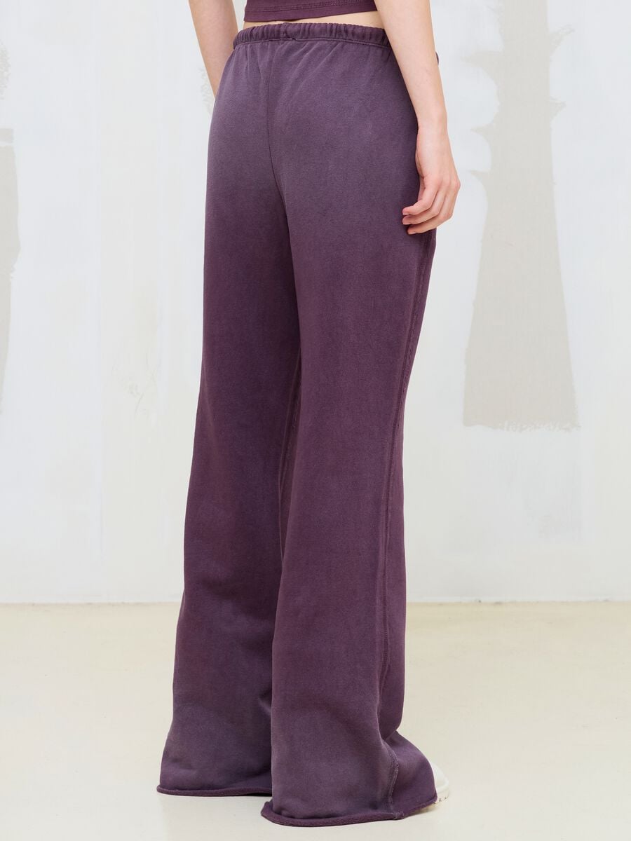 Sun-Faded Burgundy Flare Sweatpants_3