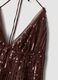 Brown sequin top with thin straps_5