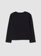 Black pure organic cotton crew-neck T-shirt_1