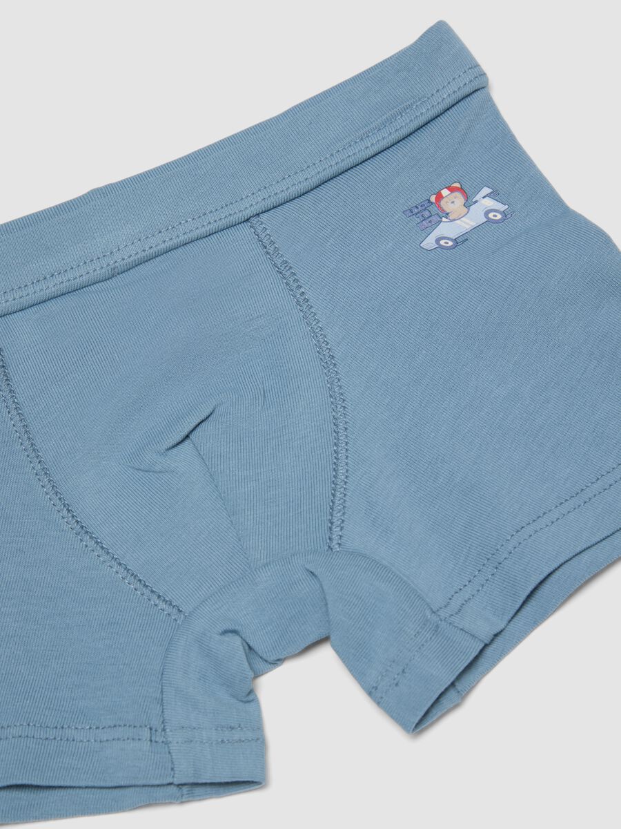 3-pack of multicolour organic stretch cotton boxer briefs for baby boys and toddlers_3