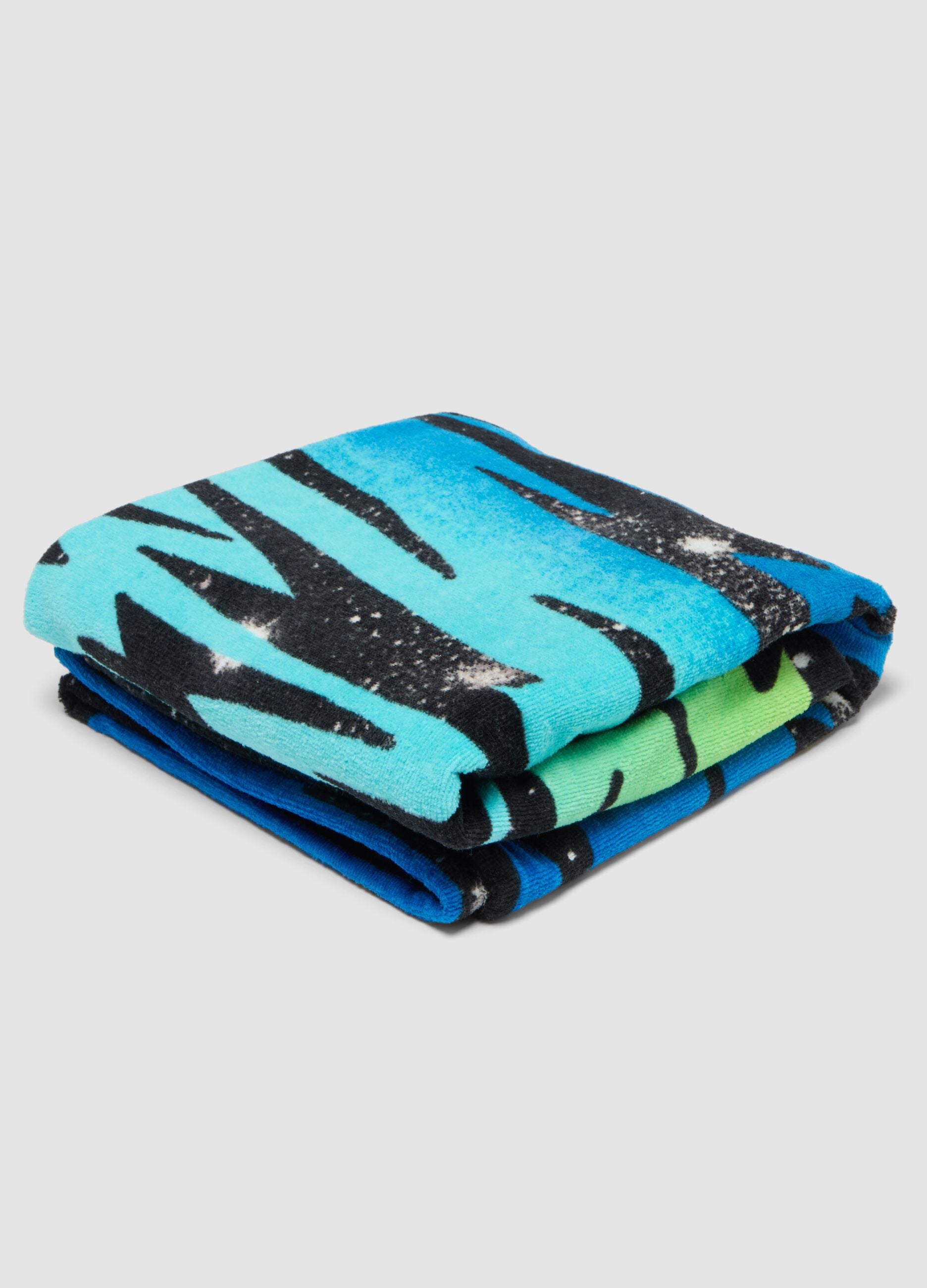 Multicolour pure cotton beach towel