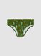 Green stretch-fabric swim briefs_0