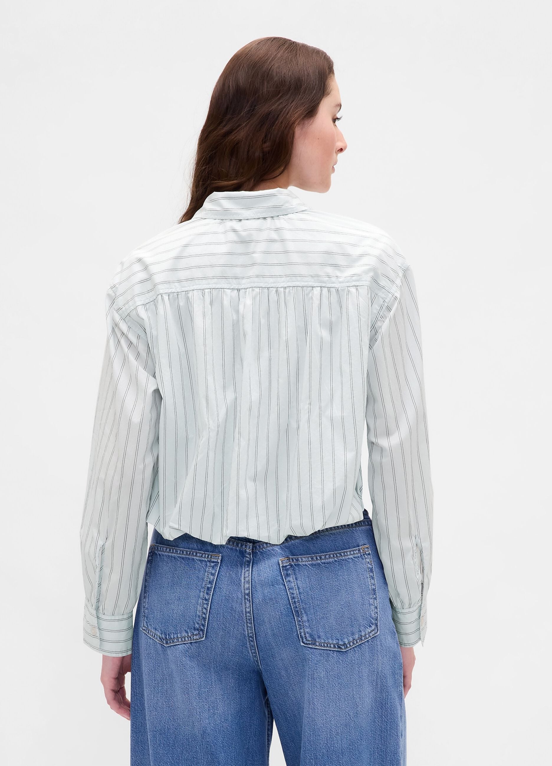 Blue Striped Cotton Shirt