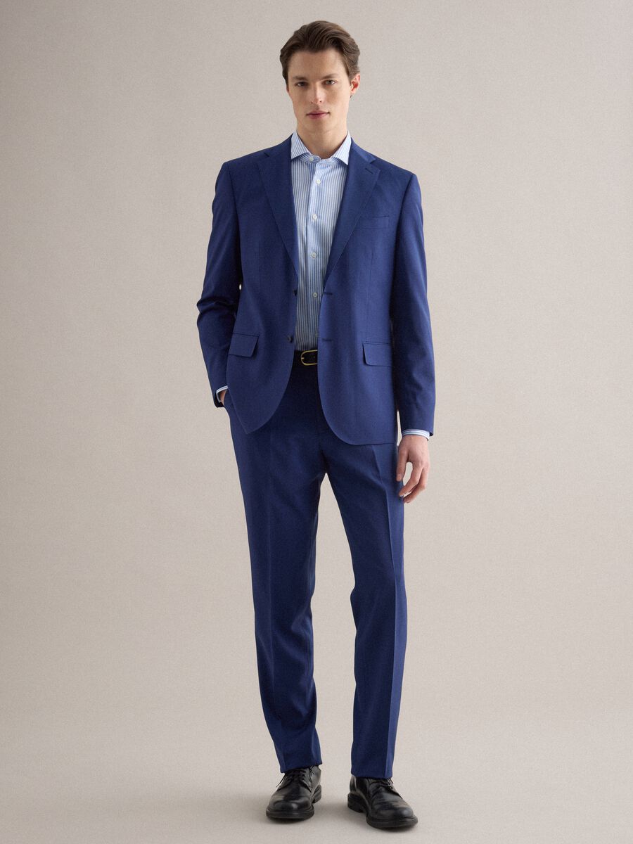 Pantaloni blu regular fit_0