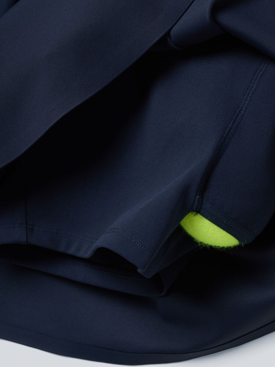 ALTAVIA COURT blue sports skirt in stretch technical fabric with integrated shorts_6