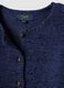 Blue cotton blend regular fit cardigan with buttons_5